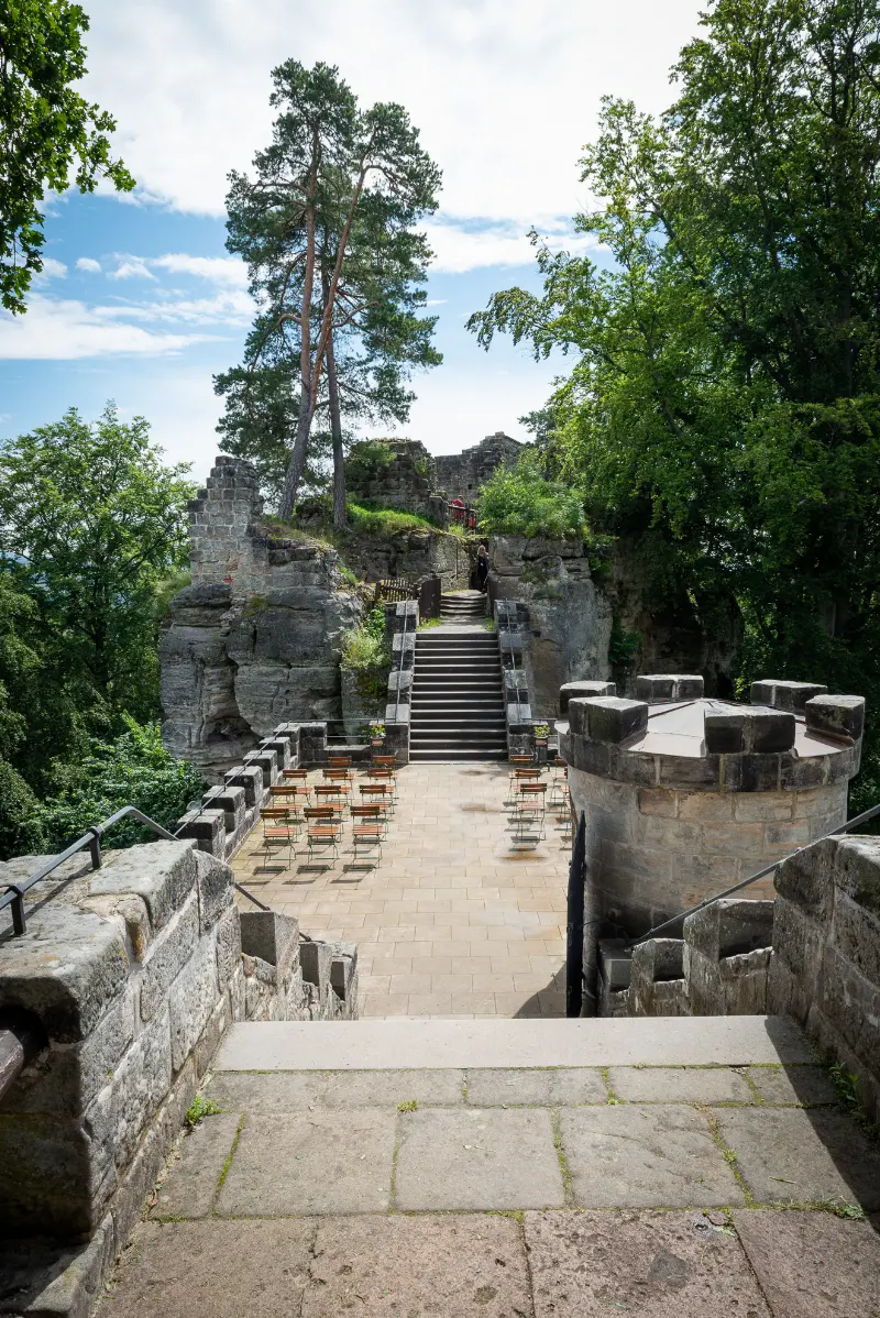 Hrad Valdštejn (terasa)
