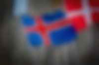 Islandská vlajka (Akureyri)
