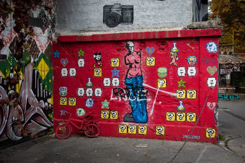 Street art v Metelce